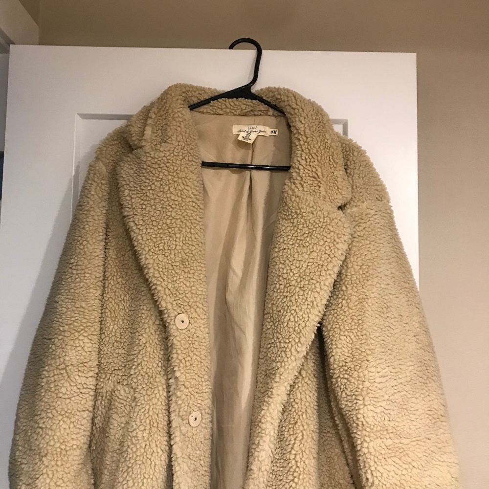 H&M TEDDY COAT